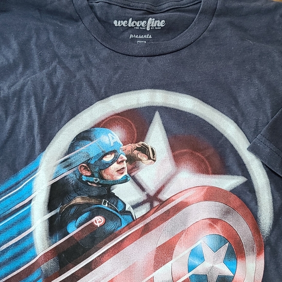 Men's L NWT Marvel Captain America Civil War Short Sleeved T-Shirt - Picture 5 of 12